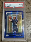 2024 Panini Donruss Optic - Rated Rookie Drake Maye #229 Blue Hyper Prizm (RC)