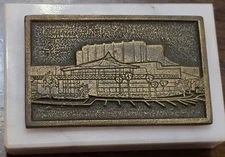 3" Vintage Ruth Eckerd Concert Hall Volunteer Gift, Clearwater, FL Paperweight