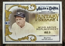 2018 Topps Allen & Ginter #FG-7 Babe Ruth Fantasy Goldmine New York Yankees
