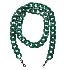 Eyeglass Chains for Women Acrylic Eyeglass Holder Chains for Glass Dark Green