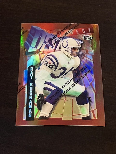 RAY BUCHANAN 1996 Topps Finest REFRACTOR w/ coating Colts