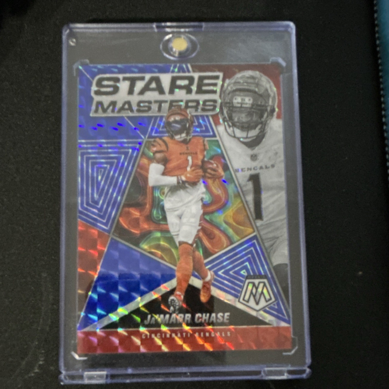 Panini Mosaic Stare Masters Ja'Marr Chase Blue Mosaic /99 #SM-15 Bengals