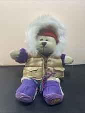 Starbucks 2006 Bearista Bear Winter Gold Puffy Coat Red Hat Soc. NWT