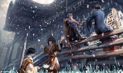 Anime Wlop Snow Art Sekiro Shadows 11x17 Poster