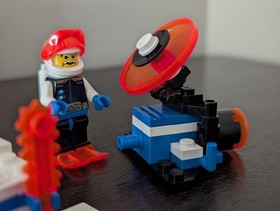 Vintage (1993) LEGO Space Ice Planet 2002 set 6834 Celestial Sled - RARE