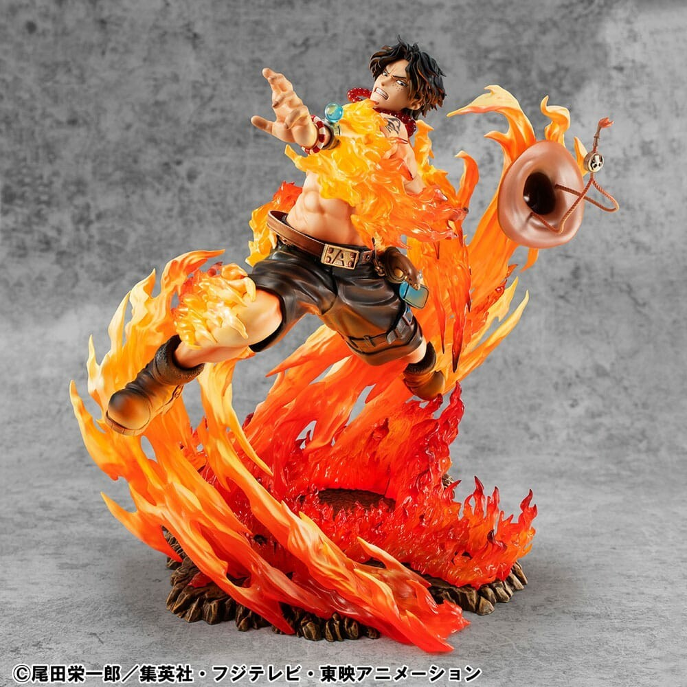 ONE PIECE - Portgas D. Ace 15th Limited Reprint 1/8 Pvc Figure P.O.P. MegaHouse