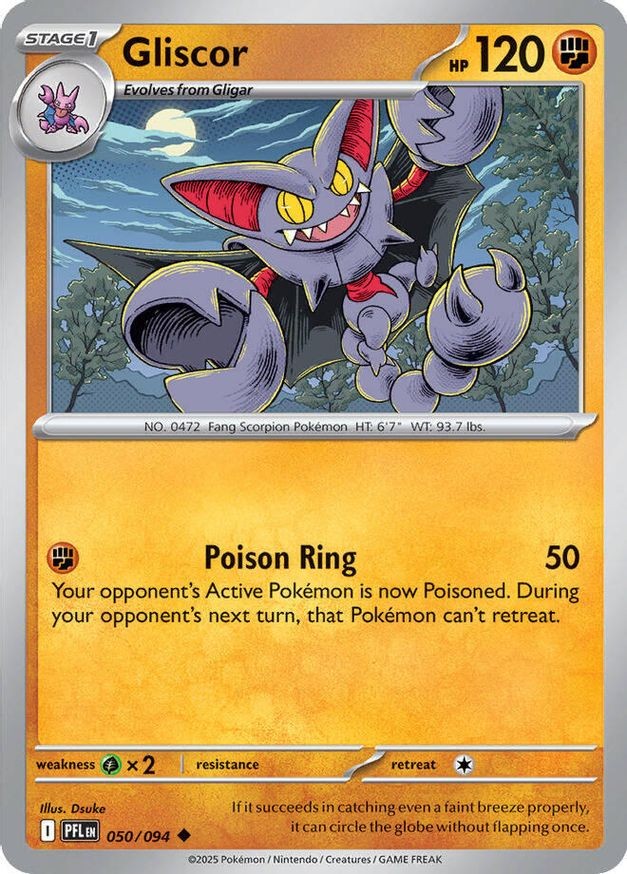 Pokemon Gliscor (50/148) Phantasmal Flames LP