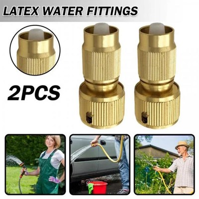 2pcs Expandable Hose Repair Adaptor Garden Hose Fitting Brass Hose O7F5
