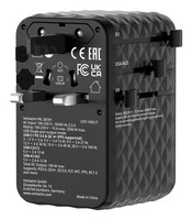 Verbatim 30191 Verbatim Charge'n'Travel Adapter 100W 1C Retractable Black