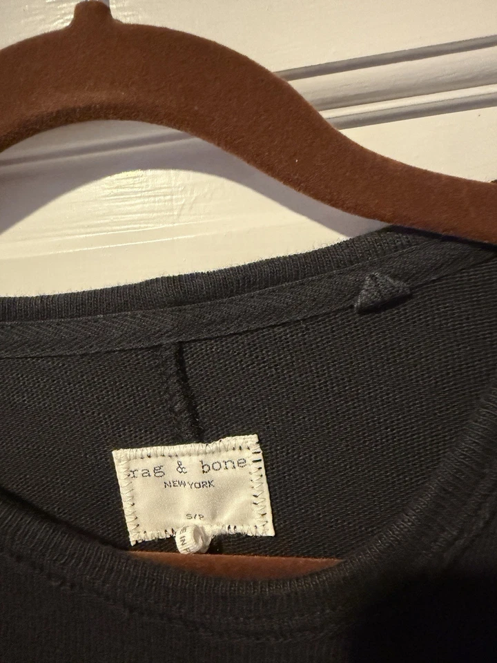 Men’s Black Faded Rag N Bone Tee $80 - Image 2 of 2