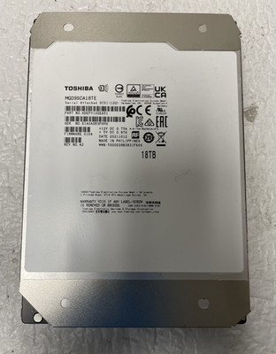 Toshiba 18TB 7.2K SAS 12G 3.5'' 512e Hard Drive HDD MG09 Series MG09SCA18TE