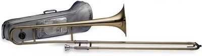 Stagg Model WS - TB225S Bb Tenor Brass Slide Trombone with Soft Case
