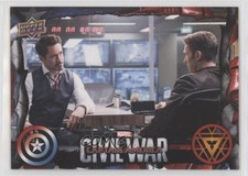 2016 Marvel Blue Foil Captain America: Civil War Tony Stark Steve Rogers #58 g7i