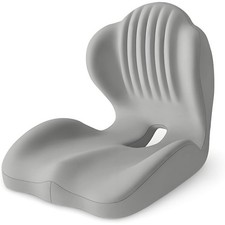 Memory Foam Seat Cushion w/Lumbar Support Pillow for Back  Sciatica Pain Relief