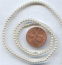 300 VINTAGE JAPAN ACRYLIC PEARL 2.5mm ROUND SMOOTH BEADS G330