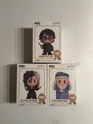 Thrilljoy Pix Harry Potter Lot Of 3 Harry Dumbledore Bellatrix SEALED