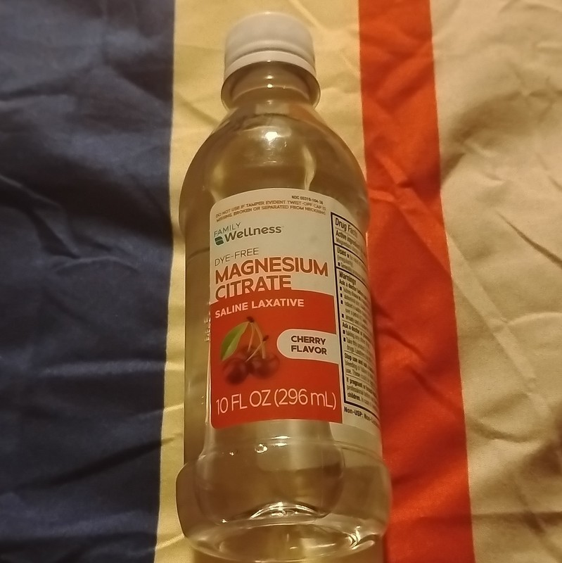 Family Wellness Dye-Free Magnesium Citrate Saline Laxative Cherry 10 fl oz
