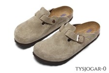 Birkenstock Boston Soft Footbed Clogs Taupe Suede Shoes Size 37-45 FREE SHIPPING