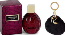Jimmy Choo Fever Mini w/ Keychain Fob Shoe Pom Pom SALE HELPS DOGS CATS