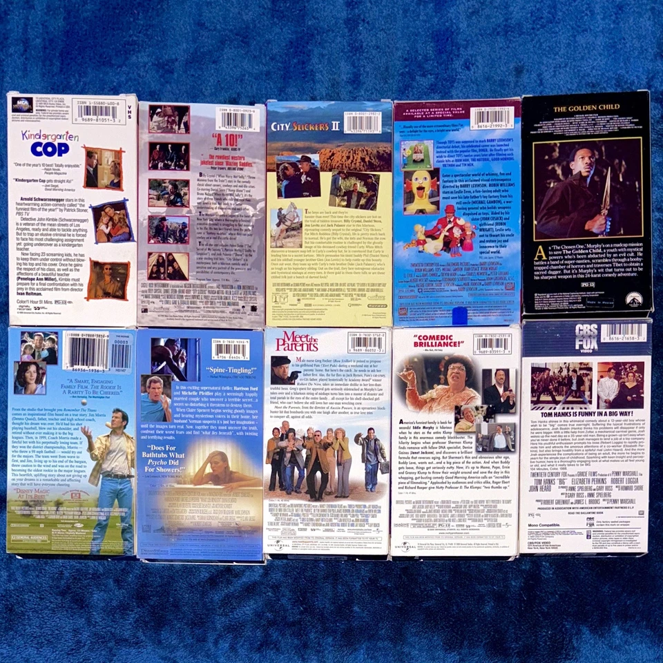 Vintage VHS Movies Video Tapes Lot Of 10 Robin Williams Tom Hanks Eddie Murphy - Image 2 of 4