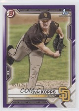 2021 Bowman Draft Purple 51/250 Kevin Kopps #BD-7 0aw6