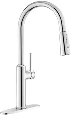 Polished Chrome Kitchen Faucets Solid Brass High Arc One-Handle Kitchen Faucet w