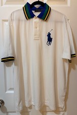 Polo Ralph Lauren Big  Tall White Classic Fit Big Pony Mesh Polo Shirt 2XLT NWT