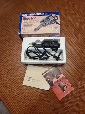 Vintage DREMEL Electric Engraver Model #290 With Box Tested Works 5 Speeds Tool