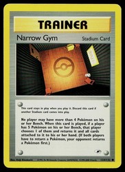 Narrow Gym 124/132 Gym Heroes Common Trainer Pokemon TCG