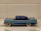 VINTAGE DINKY TOYS CAR 1958 PLYMOUTH PLAZA, LIGHT AND DARK BLUE. EX. Cond