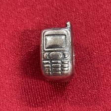 Sterling Silver 925 Zable Old Cell Phone Charm Bead