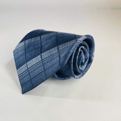 Aquascutum 100 % Seide Krawatte rot geometrisches Muster klassisch Designer Herren Krawatte