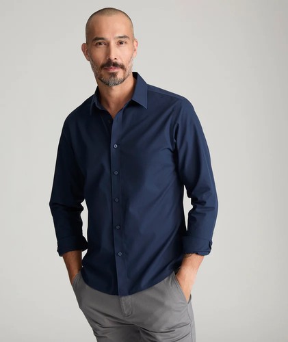 UNTUCKit Wrinkle-Free Castello Shirt-XL Slim Fit - Navy