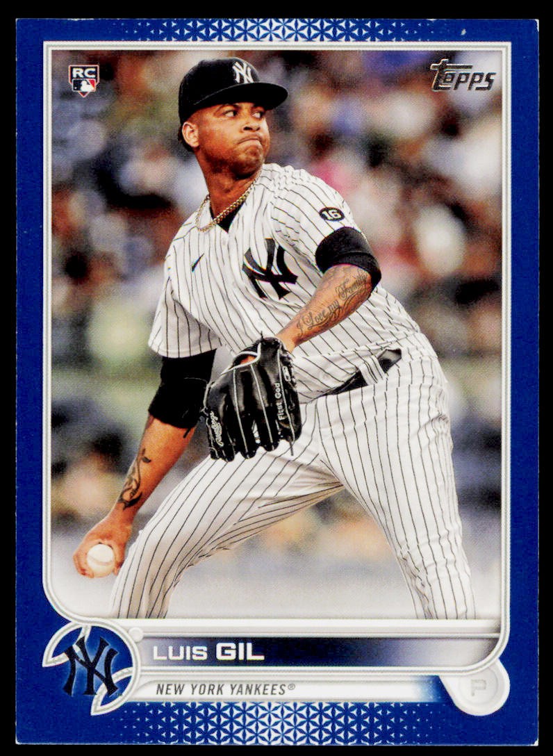 2022 Topps Luis Gil 131 Royal Blue RC New York Yankees