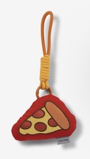 CALPAK Pluffy Bag Charm Pizza Kids Plush Backpack Clip APLF2501 NWT