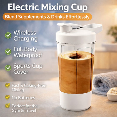 Portable Electric Protein Shaker Bottle USB Rechargeable Shaker Bottle Multipurp