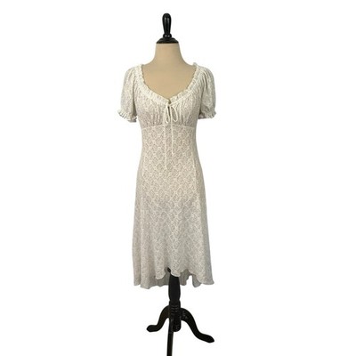URBAN OUTFITTERS Dress Small White Babydoll Milkmaid Lace Asymmetrical Y2K Fairy | eBay URBAN OUTFITTERS Dress Small White Babydoll Milkmaid Lace Asymmetrical Y2K Fairy | eBay