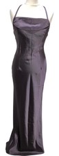Consortium Purple Halter Evening Dress 100% Polyester Size 12