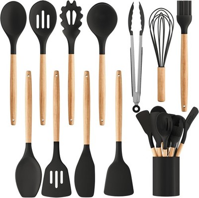 Silicone Cooking Utensil Set 12 PCS Cooking Cookware Kitchen Tool