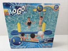 H2O GO Volleyball Inflatable Swimming Pool Game Toy 8 Ft x 25in W/ Ball NEW