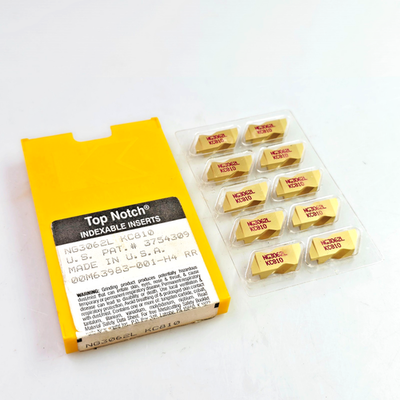 Kennametal NG3062L KC810 Carbide Top-Notch Grooving Inserts (Box