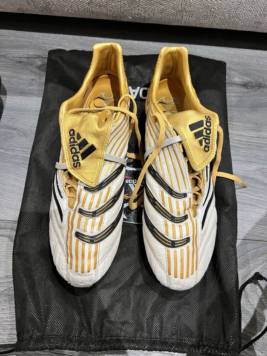 Adidas Predator Absolute FG Zidane Gold football Boots Size 11.5