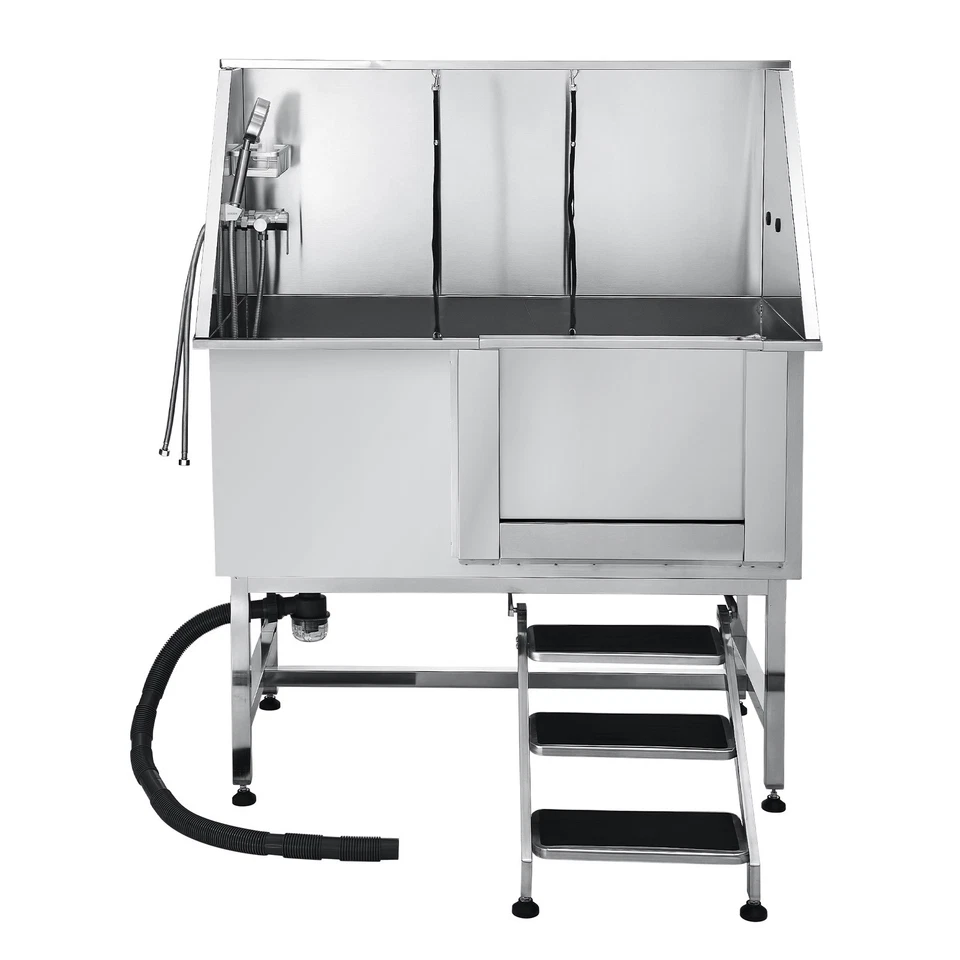 Uimoso Bac De Soins Pour Chiens Avec Escalier Et Filtre À Eau, Porte Gauche, ... - Photo 4/4