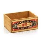 Dolls House Borax Extract of Soap Branded Open Crate