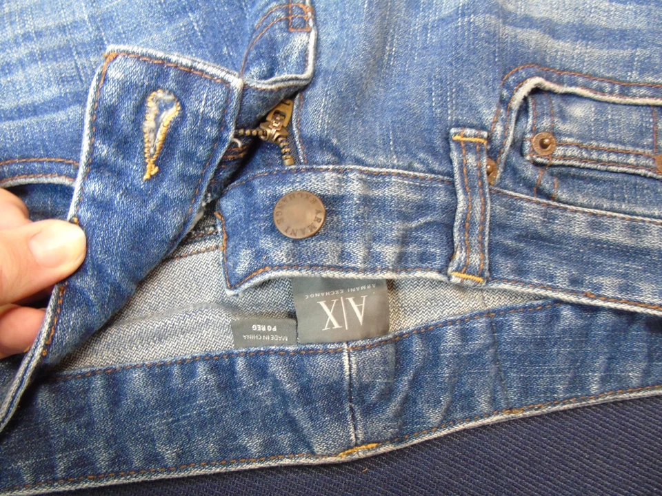 A|X Armani Exchange Women’s Jeans Blue Cotton Blend Size P0  - Image 3 of 4
