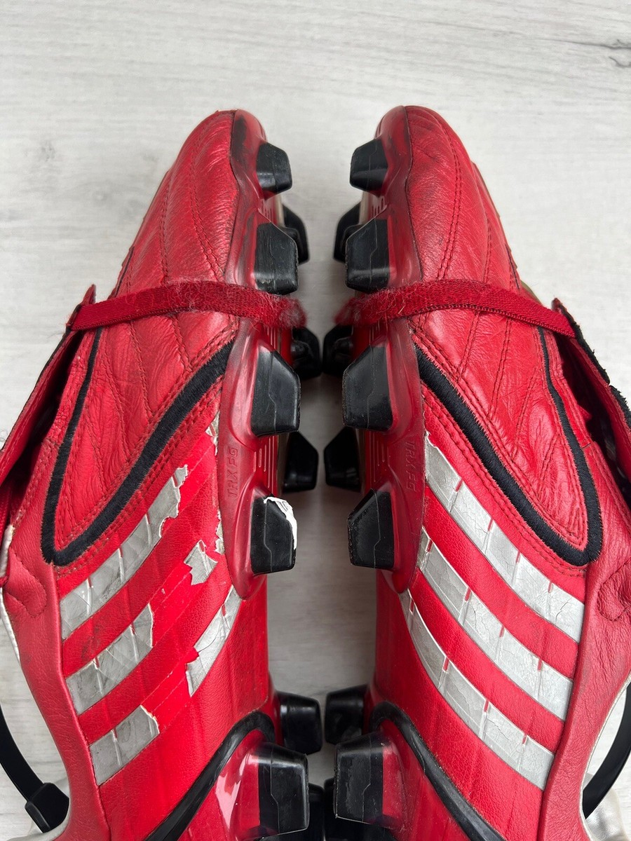 Adidas Predator Powerswerve FG Red Leather Retro Classic Football