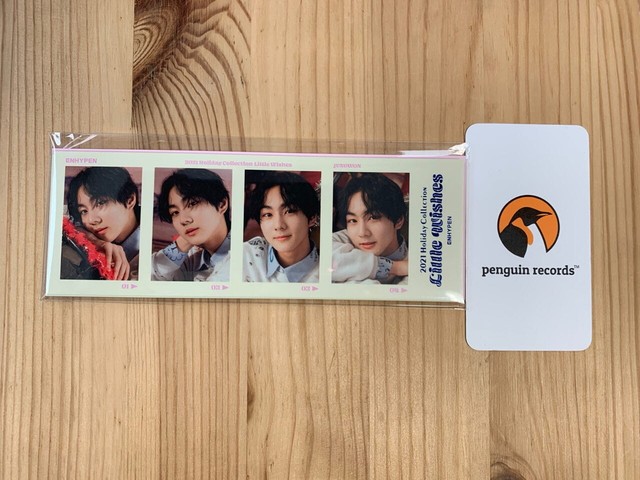 ENHYPEN - 2021 HOLIDAY COLLECTION LITTLE WISHES 4 CUT PHOTO BRAND NEW SEALED