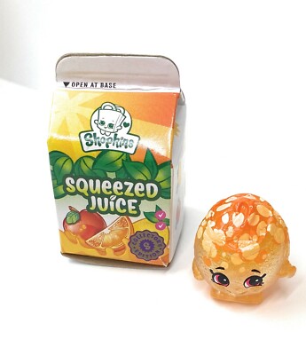 Shopkins Season 10 CE-6 & CE-134 Juicy Orange & Squeezed Juice Box Collector's