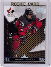 CAMERON HILLIS 18/19 Team Canada Juniors Pre-Rookie High-Gloss #43 Card #d 08/25
