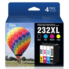 Compatible 232XL Ink for Epson XP-4205 XP-4200 WF-2950 Printers 4-Pack 